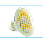 Lampada Faretto LED GU10 4W = 40W 220V Bianco Freddo 60 SMD 3528