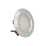 LEDLUX Mini Faretto Led Da Incasso Rotondo 3W AC/DC 12V DC 24V Foro 50mm (Argento, 4500K)