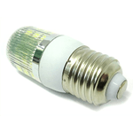 LEDLUX Lampadina LED E27 12V 24V 4W 27 SMD 5050 Per Officina e Pannello Fotovoltaico Solare (3000K)