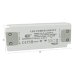 Alimentatore Trasformatore CV 20W 12V 1,67A Super Slim Solo 16mm Spessore