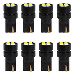 A2ZWORLD 8pcs LED T10 W5W 194 168 Canbus, Lampadina per Auto 12V, 4 SMD 3030 1.5W 100lm, Luce Auto Bianco 6500K No Errore, 25mm