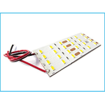 LEDLUX Pannello Plafoniera Led Flessibile 24V 8W Bianco 10cm Per Luci Abitacolo Cassone Cabina Camion Barca 24V (6000K)