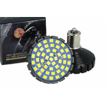 Lampada Led BA15S 1156 Per Moto Harley Davidson Canbus No Errore Luce Stop O Luce Frecce No Polarita 48 Smd 2835 (Arancione)