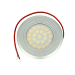 LEDLUX Mini Faretto Led Da Incasso 12V 24V 3W, Touch On/Off e Dimmer Direttamente da Faretto Stesso (Argento Satinato, Bianco Freddo 6000k)