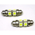 Lampada Led T11 C5W 37mm 8 Smd 5050 Siluro 360° 12V Per Insegna Taxi