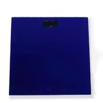 Bilancia Pesapersone Digitale in Vetro 30x30cm, Bilancia Corpo a Batteria con Avvio Automatico, Unità di Misura in Chilogrammi (Blu Scuro)