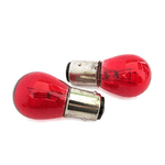 Blister 2 Lampade Alogena PR21/5W BAW15D Asimmetrica 12V 21/5W Colore Rosso Compatibile Con Philips 12495 CP