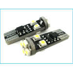 Lampadina Led Canbus T10 W5W 8 Smd 3528 Bianco No Errore Check Luci 12V Senza Polarita