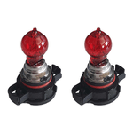 CARALL 2 Pezzi di Lampadine 12V Per Auto, Luci Anabbagliante,Abbagliante,Fendinebbia ect. (PSR19W 12V 19W PG20-5 Rosso)