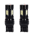 A2ZWORLD 2Pcs LED T20 7443 W21W Canbus, Lampada per Auto Camion 12V 24V, 21 SMD 3030 5W/1.5W 300lm, Doppio Filamento, 65mm (Bianco Freddo 6500K)