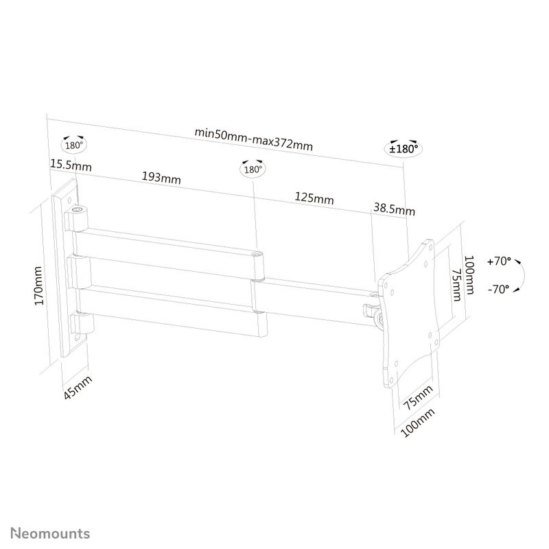 Neomounts-Supporto-a-parete-per-monitor-TV