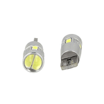 Lampadina Led Canbus T10 W5W 6 Smd 5630 Bianco No Errore Check Luci 12V Senza Polarita Con Lente Ingrandimento Super Luminoso