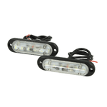 Luci Diurne LED DRLs Driving Light 12V 24V 6X1W IP68 Universale per Auto Camion