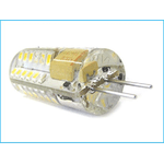 Lampadina LED Bispina G4 48 SMD 3014 DC 12V 3W 360 Gradi Con Silicone Bianco Neutro 4200K