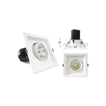 Faro Led Da Incasso COB 30W 220V Quadrato Bianco Naturale Orientabile Con Riflettore