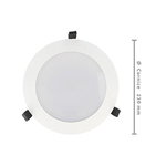 Lampada Faro Led Incasso Da Soffitto 38W Bianco Caldo Rotondo Per Negozio Diametro 230mm IP44