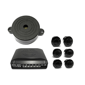 Kit 6 Sensori di Parcheggio Posteriori Staccabile Cicalino Acustico Per Auto Grande Come Suv Jeep Station Wagon Furgone SB-301S-6