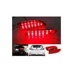 Kit 2 Fanali Posteriori A Led Rosso Rear Bumper Reflector Light Sostituzione Riflettore Catarifrangente