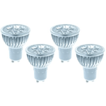 4 Pezzi Lampade Led GU10 Dimmerabile, 6W=50W 580 Lumen, Bianco Caldo 3000K, Angolo 130°