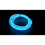 Stringa EL Striscia Neon Led Blue 5 Metri Flessibile Tagliabile Luce Decorativa Atmosfera Per Interno Auto Camion Camper Sfilata Moda