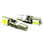 Lampadina Led T5 Canbus W1,2W 2 Smd 5050 Luci Cruscotto e Strumentazione 12V Bianco