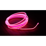 Stringa EL Striscia Neon Led Rosa 5 Metri Flessibile Tagliabile Luce Decorativa Atmosfera Per Interno Auto Camion Camper Sfilata Moda