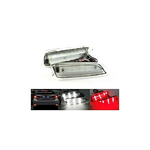 Kit 2 Fanali Posteriori A Led Trasparente Sostituzione Riflettore Catarifrangente Rear Bumper Reflector Light