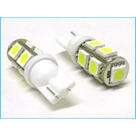 CARALL Lampada Led T10 W5W 9 Smd 5050 Bianco Luci Posizione 12V