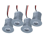 4 PZ Mini Faretto Led Da Incasso 3W DC 12V 24V Freddo 6000K Angolo 25 Gradi Foro 30mm 35X35mm