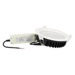 Lampada Faro Led Incasso Da Soffitto 25W Bianco Caldo Rotondo Per Centro Commerciale Diametro 170mm IP44