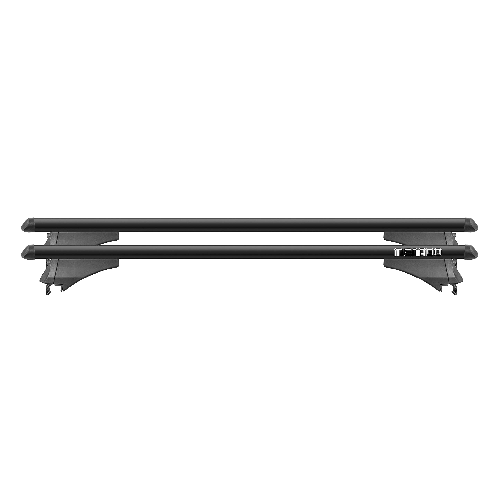 MENABO Tiger Black Barre Da Tetto Flush Rails 120cm (Rail Integrati) Made In Italy