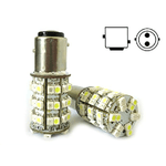 Lampada Led BAY15D 1157 P21/5W 60 Smd Bi Color Bianco Arancione Luce Freccia