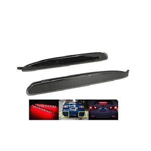 Kit 2 Fanali Posteriori A Led Nero Fume Rear Bumper Reflector Tail Brake Light Sostituzione Riflettore