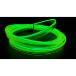 Stringa EL Striscia Neon Led Verde 5 Metri Flessibile Tagliabile Luce Decorativa Atmosfera Per Interno Auto Camion Camper Sfilata Moda