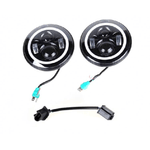 Coppia Faro Led Rotondo 7 Pollici Con DRL Angel Eyes Per Jeep Wrangler JK TJ Harley Davidson FJ Benz G55 Suzuki Jimny Land Rover Defender