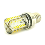 Lampada LED E14 Tubolare Bianco Caldo 3,5W=35W 360 Gradi Con Silicone Slim 64 SMD 3014 220V