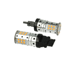 Lampada Led 3156 T25 P27W W2.5x16d Canbus 12V 25W Reale Arancione Per Frecce Auto Americano No Errore