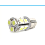 Lampada Led Tubolare Miniaturizzata BA15D 220V 2W Bianco Freddo Per Segnalazione Cancelli Bajour