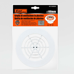 Griglia di Ventilazione Rotonda Griglia Aerazione In Plastica D125mm Foro 90mm H40mm