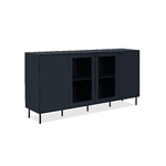 Credenza Caracas 51A con 4 ante e 4 ripiani colore navy blue