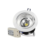 Lampada Faretto Led Incasso Da Soffitto Rotondo 15W Dimmerabile Bianco Caldo