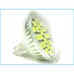 Lampada LED Dicroica MR16 GU5.3 4W Bianco Freddo 12V DC/AC 24 SMD 5050