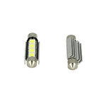 24V Lampada Led Siluro Canbus T11 C5W 42mm 4 SMD 5050 Colore Giallo Arancione Per Camion Bus Barca Con Dissipatore Alluminio