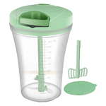 Tritattuto da Cucina 900mL, Mini Frullatore a Corda per Verdure Cipolle Patate Cubetti con Lame in Acciaio Inox e in Plastica, Contenitore Graduato