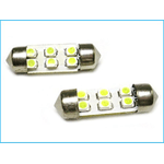 Lampada Led Siluro T11 C5W 31mm 6 Smd Bianco Ghiaccio 12V Luci Targa