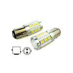 Lampada Led BAY15D 1157 P21/5W 12V 24V 21 Smd 5730 Colore Rosso Luci Posizione Stop Auto Camion Super Luminoso