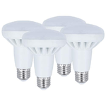 LEDLUX 4 Pezzi Lampada LED E27 R80 Riflettore Faretto Spot 9W 220V Bianco Freddo 6000K