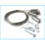 Kit Staffe Fissaggio a Sospensione Per Pannello Led 60x30 120x30 60x60 SV4059 SV6059 SV6012