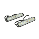 CARALL Luci Diurne LED DRLs Daytime Runing Lights 12V 10x1W IP65 Universale Omologato E8 R87