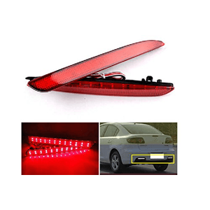 CARALL LY0151 Kit 2 Fanali Posteriori A Led Rosso Compatibile Con Mazda 3 Sostituzione Riflettore